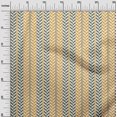 thumbnail image 2 of oneOone Tissu Popeline de Coton Rayé & Chevrons Imprimé Géométrique 1 Yard 42 Pouces de Large, 2 of 4