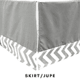 thumbnail image 4 of Literie à Chevrons Gris et Blanc en Zigzag (Literie pour Bébé 4 Pcs, No 6), 4 of 5