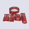 thumbnail image 3 of Garden Tool Belt Hammer Loop Multi Pockets Heavy Duty Tool Belt Red-brown, 3 of 8