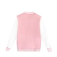 thumbnail image 3 of Hjtefg Kids' Button-Up Jacket - Long Sleeve Lightweight Cardigan for Boys & Girls, Color-Block Baseball Style Top with Comfort Fit,Color: Red Size: 130, 3 of 6