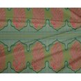 thumbnail image 4 of oneOone Polyester Lycra Fabric Peacock Block Printed Fabric 1 Yard 56 Inch Wide, 4 of 4