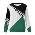 thumbnail image 4 of HKEJIAOI T-Shirts à Manches Longues en Polyester pour Femmes Col Rond Imprimé Floral Hauts d'Été à Manches Longues pour Femmes 2023, 4 of 4