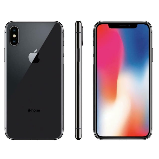 Apple iPhone X A1865 (Entièrement Déverrouillé) 64 Go Gris Cosmique (Reconditionné: Bon)