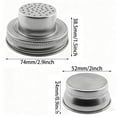 thumbnail image 3 of TIELUTT Universal Jar Shaker Lids Reusable Food Containers Silicone Bag Glass and Silicone Food Storage Containers Holiday Containers Reusable Vegetable Rack for Kitchen with Net Cover Vegetable Stor, 3 of 8