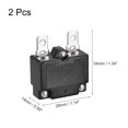 thumbnail image 2 of Unique Bargains Circuit Overload Protector 3A AC125/250V DC32V Automatic Reset Thermal Circuit Breaker 2pcs, 2 of 5