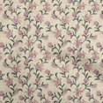 thumbnail image 1 of oneOone Cotton Poplin Light Yellow Fabric Floral Retro Craft Projects Decor Fabric Printed By The Yard 56 Inch Wide, 1 of 5