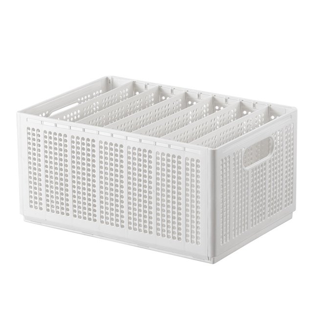 Grand Panier de Rangement Pliable en Plastique pour Vêtements Rangement à Domicile