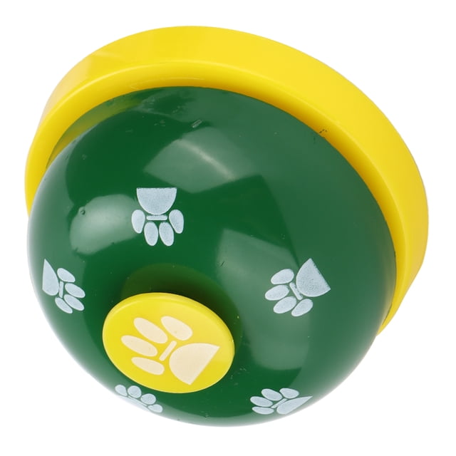 Pet Training Bells, Puppy Training Bell Dog Potty Training Bell Talking Buttons For Dogs For Home Pet Shop Yellow Base And Green Cover