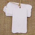 thumbnail image 2 of 100 Pcs Rectangular Shape Tag Bonbonniere Wedding Favor Hang Tags Gift With Free Natural Jute Twine - Colours Available, 2 of 6