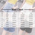 thumbnail image 2 of LOVZFMLL Women's Solid Color High Waisted Denim Shorts With Frayed Edges White M, 2 of 3