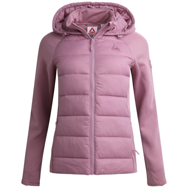 Veste pour femmes Reebok en maille extensible et tissu matelassé isolant