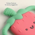 thumbnail image 3 of Itzy Ritzy Chew Crew Strawberry Silicone Teether for Infants, Fruit-Shaped Teether, 3+ Months, 3 of 6