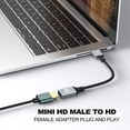 thumbnail image 2 of Convertisseur de Câble Haute Définition Multimédia Interface Compatible Adaptateur Portable Accessoires Adaptateurs Mini Numérique Type 6, 2 of 9