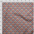 thumbnail image 3 of oneOone Organic Cotton Voile Fabric Argyle Style Ikat Decor Fabric Printed BTY 42 Inch Wide, 3 of 4