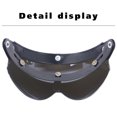 thumbnail image 3 of Universal Windproof 3-Snap Motorcycle Helmet Visor Front Flip Up Visor Wind Shield Lens For Motorcycle Helmet Sunglasses, 3 of 7
