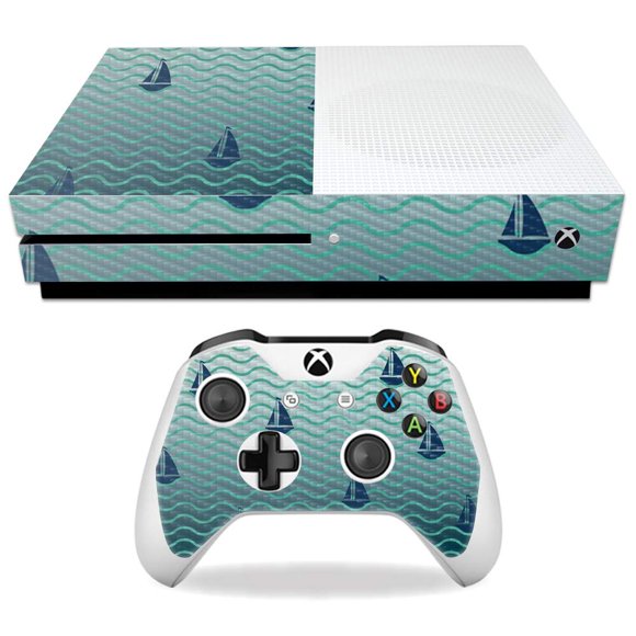 MightySkins Peau en Fibre de Carbone pour Microsoft Xbox One S - Navigation Fluide / Protectrice, Fini Texturé en Fibre de Carbone Durable / Facile à Appliquer, à Retirer et à Changer de Styles / Fabriqué aux É.-U.