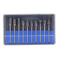 thumbnail image 1 of File, Grinding Head 3mm Shank Diameter Grinder Drill Bit Carbide  For Wood Plastic Double Cut Silver Blue Box, 1 of 8