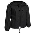 thumbnail image 2 of Veste Imperméable Légère pour Femmes, Couleur Unie, Fermeture Éclair devant, Coupe-Vent, 2 of 6