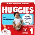 thumbnail image 1 of Huggies Little Snugglers Baby Diapers, Size 1 (8-14 lbs), 96 Count, 1 of 9