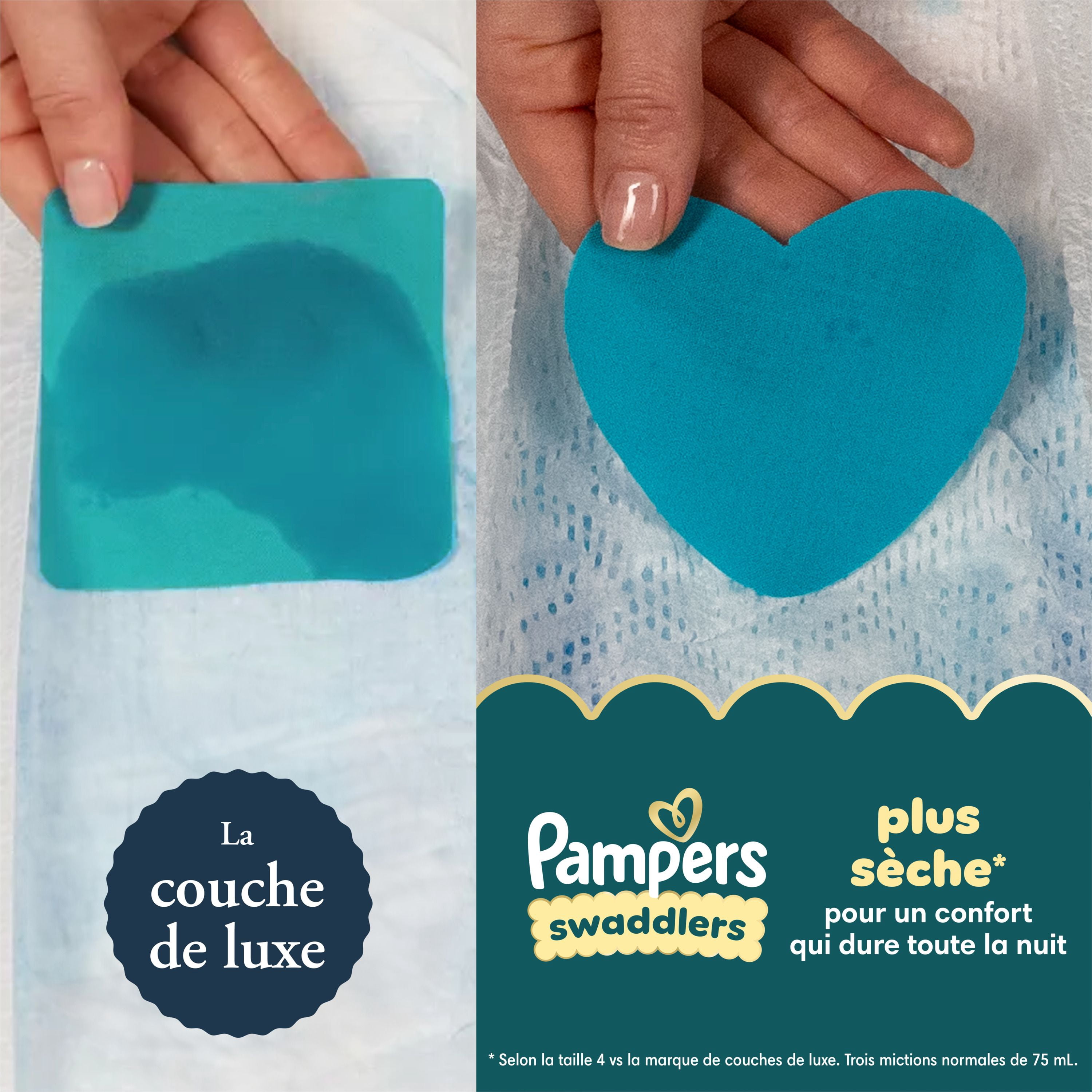 Pampers Swaddlers Couches, Taille 1 (8-14 lbs), Absorbantes, Gardent Bébé au Sec et Confortable, Couche Jetable pour Bébé Sûre pour la Peau