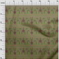 thumbnail image 2 of oneOone Polyester Lycra Fabric Swirl & Floral Block Printed Craft Fabric BTY 56 Inch Wide, 2 of 4