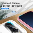 thumbnail image 3 of KOMI for Google Pixel 9 Case, [Shockproof] Military Grade Proof Protection [Fall Prevention] [Anti Fingerprint ] Rugged Protective Phone Case Cover for Google Pixel, White+Pink, 3 of 5