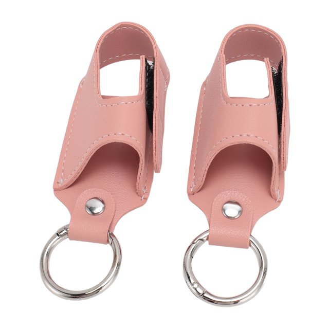 2pcs PU Leather Holder, Stylish And Durable Inhaler Case, Travel Storage Accessory For Bottles