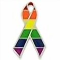 thumbnail image 3 of PinMart Épinglette à Revers en Émail avec Ruban de Sensibilisation à la Fierté LGBT Gay, 3 of 4
