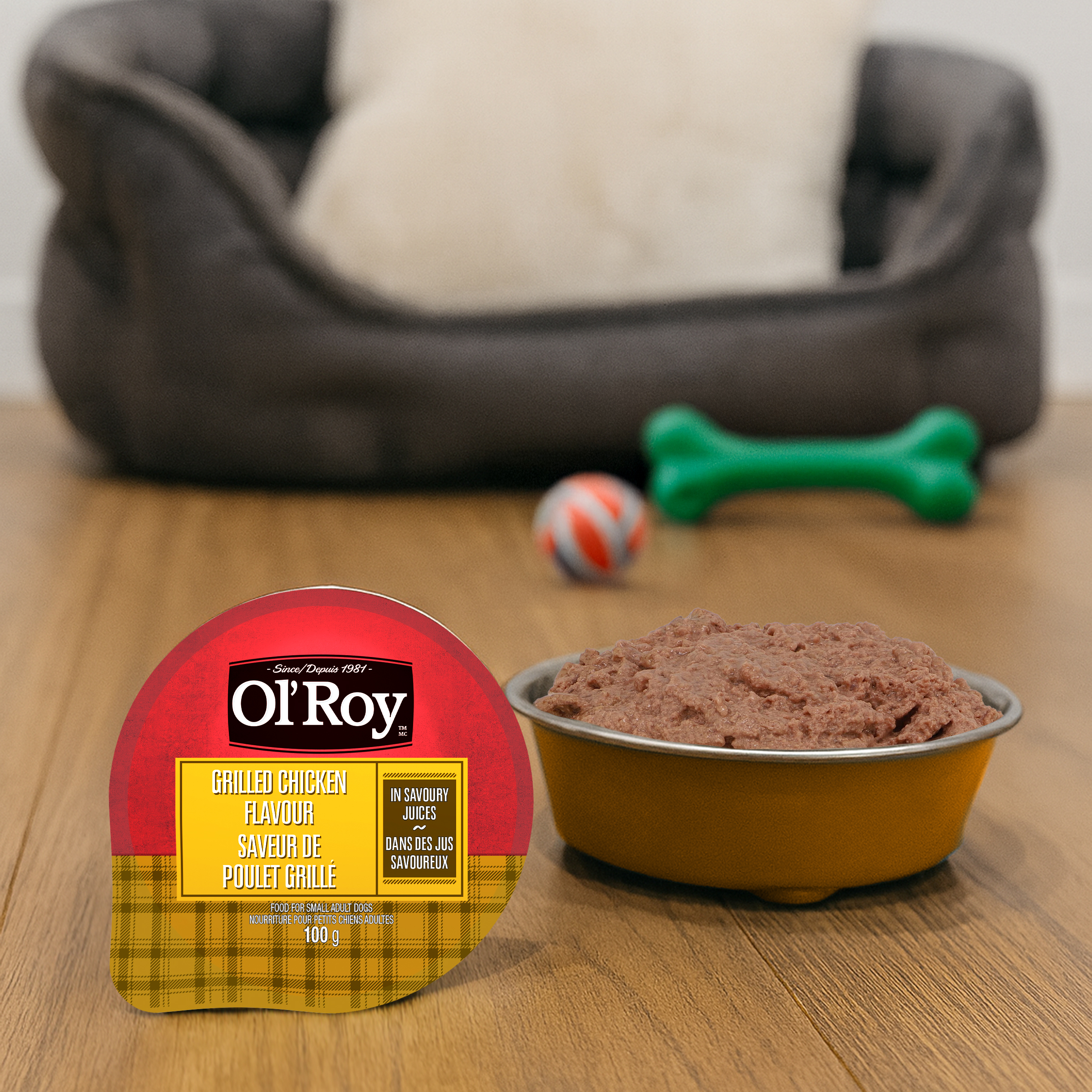 Ol' Roy Assortiment de Nourriture pour Chiens Saveur de Poulet Grillé et Saveur d'Aloyau pour Petits Chiens Adultes 18KG