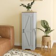 thumbnail image 2 of HOMCOM Farmhouse Storage Cabinet with Adjustable Shelf for Living Room, 2 of 10