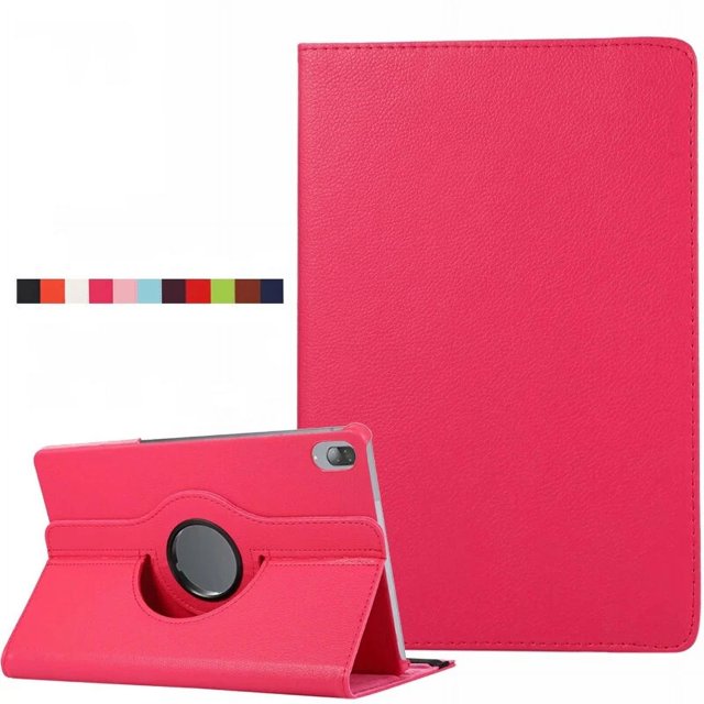 Tablette pour Huawei Honor Pad X9 X 8 X8 Pro Étui 11,5 Étui à Rabat Rotatif à 360 Degrés avec Support pour Funda Honor Pad X 9 X9 X8 Pro Étui Rouge Rose pour Honor Pad X9