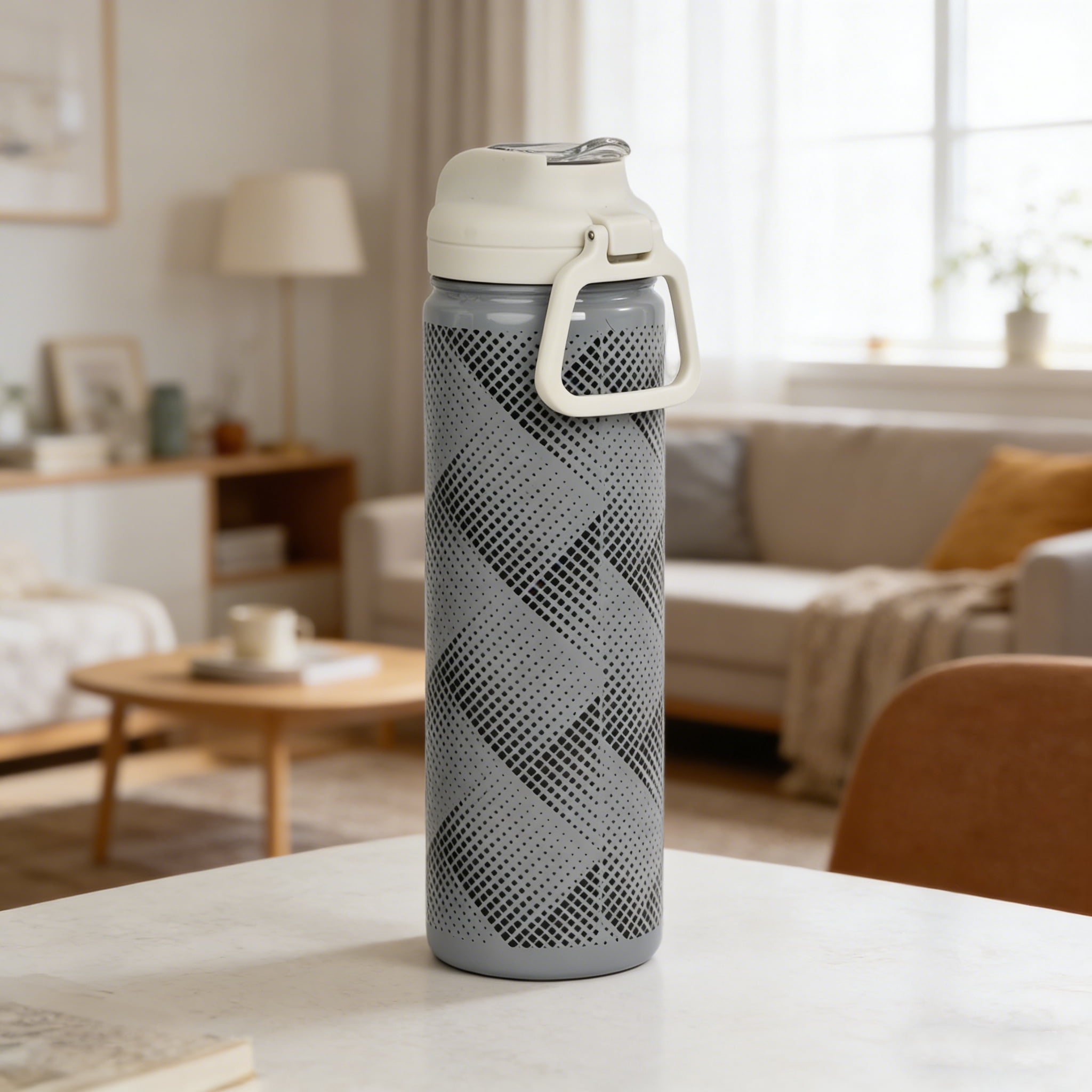 Mainstays 2PK 24 Ounce Stainless Steel Sip Water Bottle Grey, Back to School Supplies
