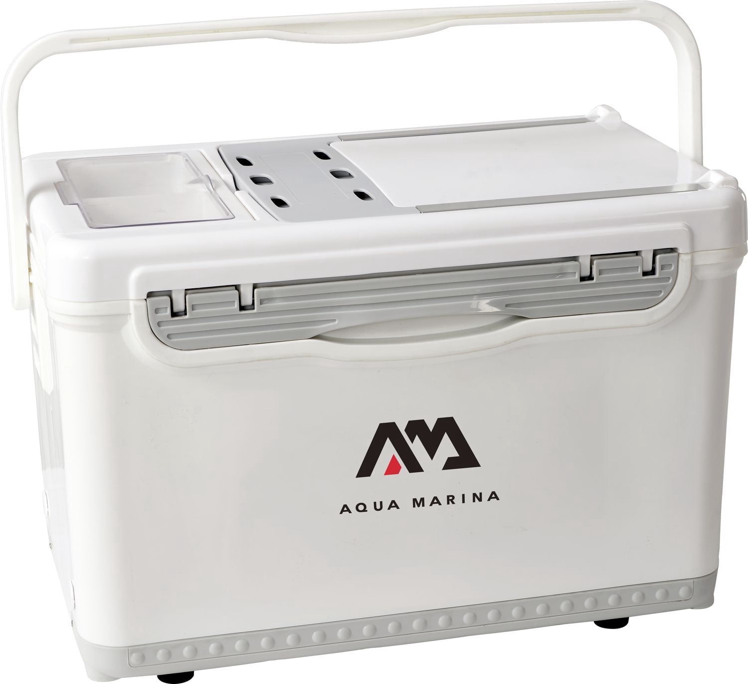 Aqua Marina Glacière de pêche 2-en-1 iSUP – Volume 30 Qt, siège avec dossier pour 1 personne, compatible avec iSUP de pêche gonflable BT-20DRP – Blanc