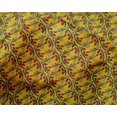 thumbnail image 4 of oneOone Silk Tabby Fabric Leaves & Floral Block Printed Fabric 1 Yard 42 Inch Wide, 4 of 5