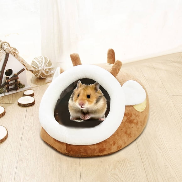 Meitianfacai Maison pour Animaux Semi-Fermée, Lit de Chat Mignon Créatif, Tente de Lit d'Hiver Chaude pour Petits Chiens Chats, Douce et Confortable, Parfaite pour Dormir, Se Reposer et Jouer