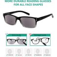thumbnail image 4 of ORUYROP 5 Pack Reading Sunglasses for Men Grey Tinted Lens Readers +2.00, 4 of 6