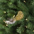 thumbnail image 2 of Northlight Oiseau à Sequins avec Queue de Plume Ornement de Noël avec Clip - 6.5 Pouces - Or, 2 of 5