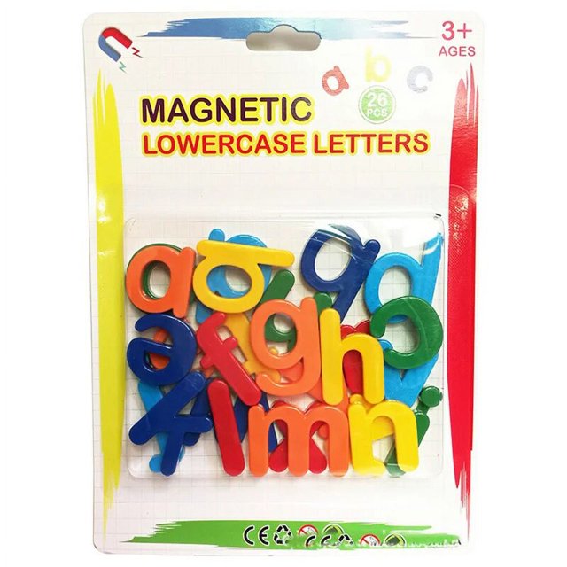 26pcs Magnetic Learning Alphabet Letters Plastic Refrigerator Stickers Toddlers Kids Learning Spelling Counting Educational Toys 26 Lowercase Letters