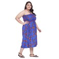 thumbnail image 4 of Oussum Robe Tube Courte pour Femmes Sans Manches, Robes d'Été, Bleu, 4 of 7