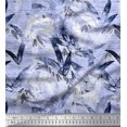 thumbnail image 1 of Soimoi Velvet Fabric Leaves Watercolor Fabric Prints By Yard 58 Inch Wide, 1 of 3