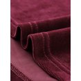 thumbnail image 5 of INSPIRE CHIC Chemise à Manches Longues pour Femme Col Montant en Velours Extensible Col Roulé Blouse Basique Hauts Bourgogne m, 5 of 5
