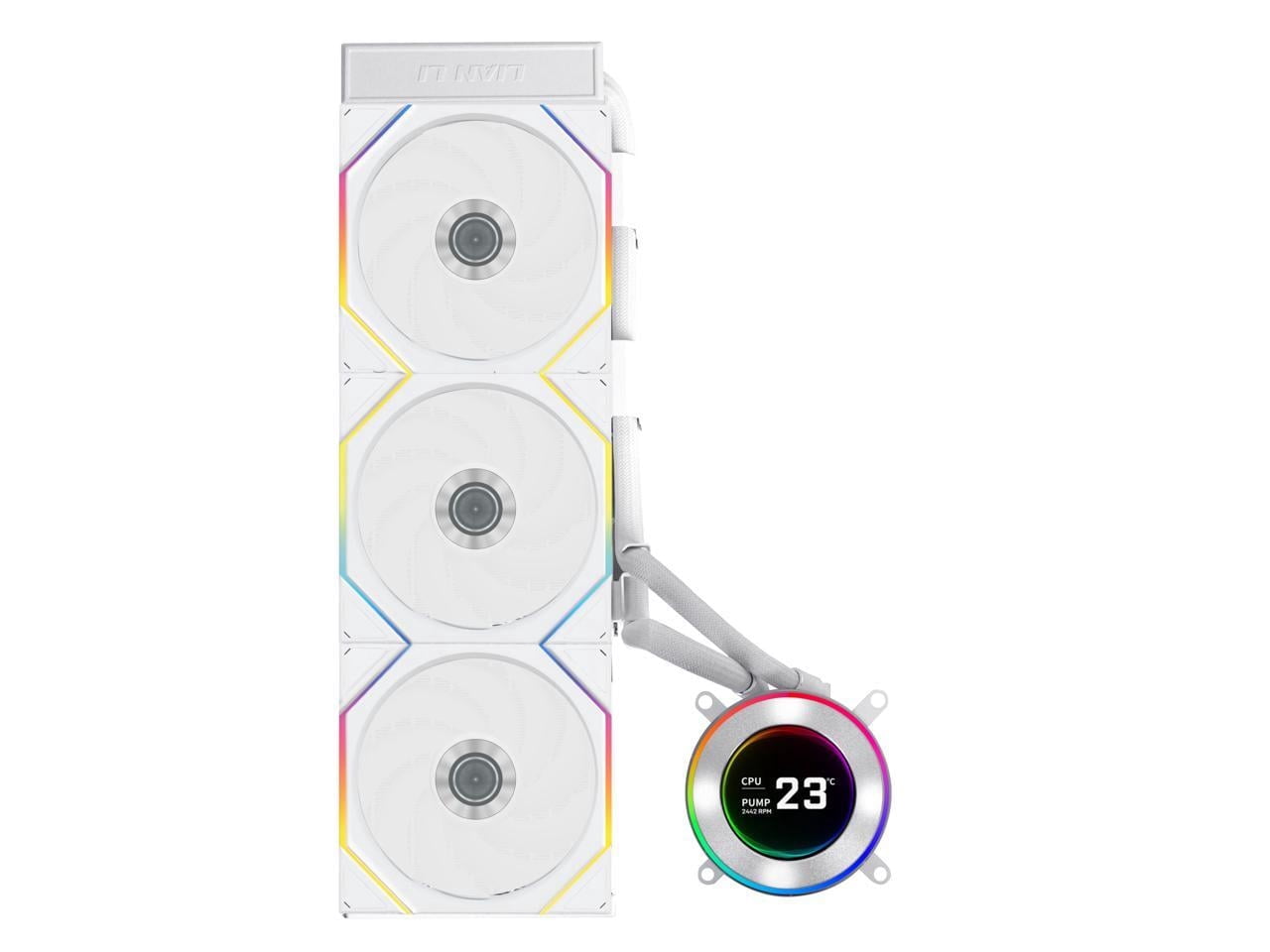 Lian Li HS2LCD36TW HYDROSHIFT II 360 TL RGB Liquid CPU Cooler White