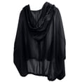 thumbnail image 5 of RXIRUCGD Long Sleeved Solid Color Hooded Jacket, Black, Size: M, 5 of 5