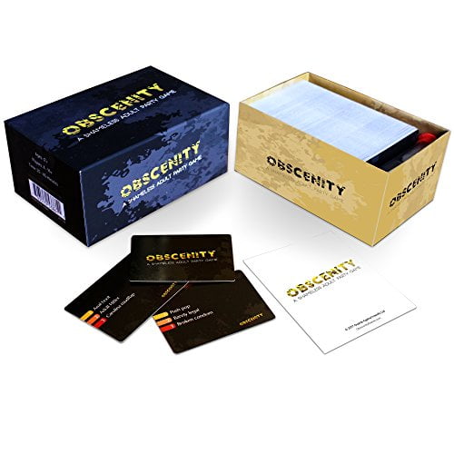 Obscenity : Jeu de Cartes de Fête Hilarant Pouvant Être Joué comme Jeu de Boisson Amusant