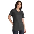 thumbnail image 1 of Inkmeso Womens Basic Crewneck Tshirt Short Sleeve Regular Fit Long Tee Workout Top, 1 of 8
