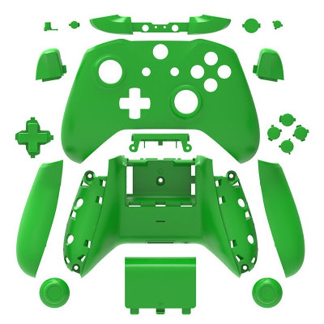 YUNDAP Boîtier de Protection Pièces de Rechange pour Manette Sans Fil Xbox One Poignée Surface en Chanvre Coque de Protection Vert