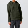 thumbnail image 1 of IMENGL Hoodies trendy knit drawstring pullover, Green 2XL, Size M-3XL, 1 of 7
