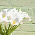 thumbnail image 4 of CHUANK 20pcs Artificial Calla Lily Silk Flowers 13.4” for Home Kitchen Wedding Table Decoration (White), 4 of 18