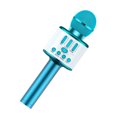 thumbnail image 2 of kurtrusly Microphone Sans Fil Bluetooth-compatible Haut-Parleur Portatif Lecteur KTV Maison Surround Batterie Réglable Micro Coloré Diffusion en Continu Bleu, 2 of 7
