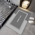 thumbnail image 4 of Dvkptbk Bath Mat Bathroom Rugs Non Slip Absorbent Stain Resistant Quick Dry Washable Bathroom Rug Bath Mats for Bathroom Floor Tub Sink Shower Mat Easy Care Gray 16"x24", 4 of 8